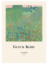 Gustav Klimt Poppy Field - Art Print
